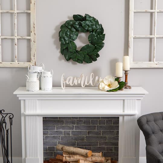 24” Magnolia Leaf Wreath